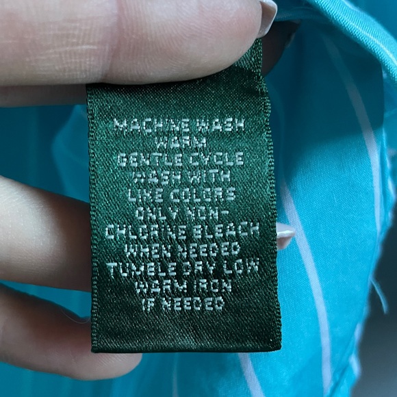 Ralph Lauren 3/4 Sleeve Button Down Top - Picture 5 of 9